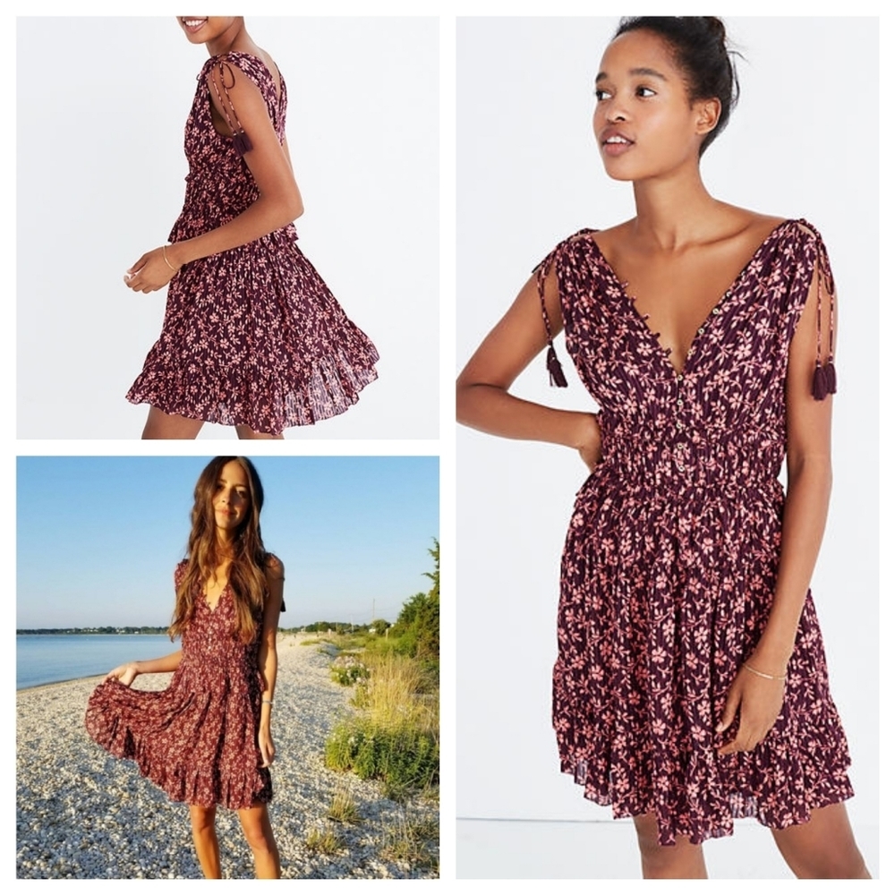 Ulla Johnson Noelle Silk Blend Floral Dress Size 0